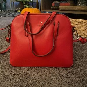 Kate Spade Red Dome Crossbody Handbag